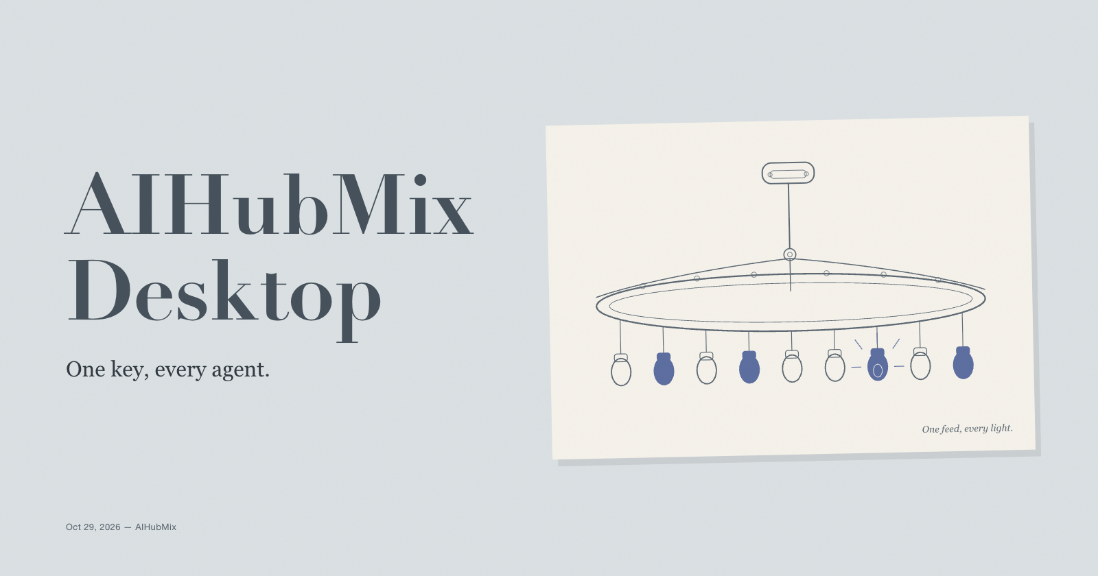 AIHubMix Desktop 1.0: настройка 11 агентов одним нажатием и DeepSeek V4.1 Flash 1017 со скидкой 50% на две недели